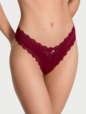 Lace-Trim Brazilian Panty