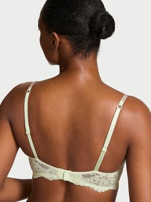 Twinkle Silver Lace Push-Up Bra