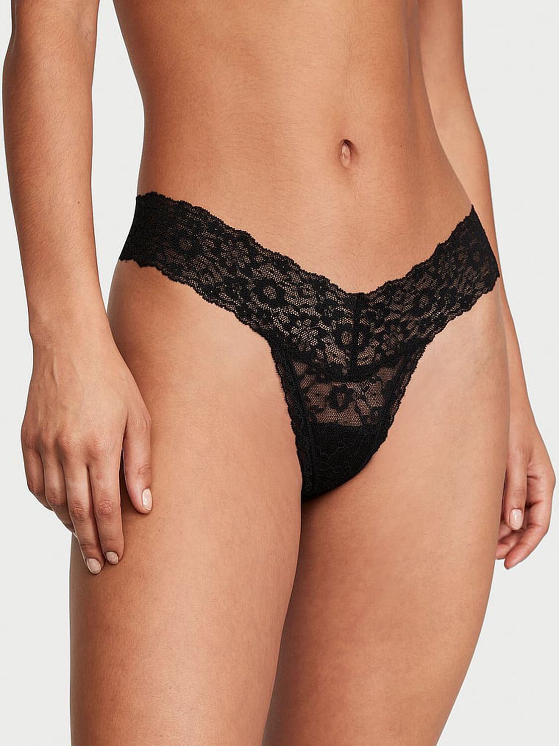 vs The Lacie Lace Thong Panty Black 1 of 3 