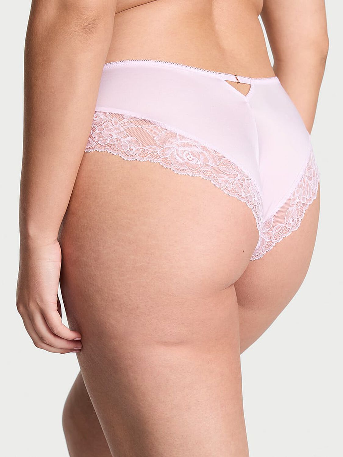 vs Very Sexy Rose Lace-Trim High-Leg Cheeky Panty Light Hyacinth 2 of 3 
