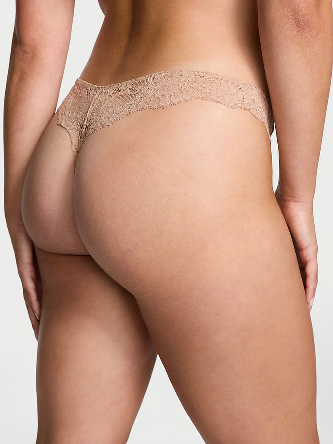 vs Dream Angels Lace Thong Panty Praline 2 of 4 