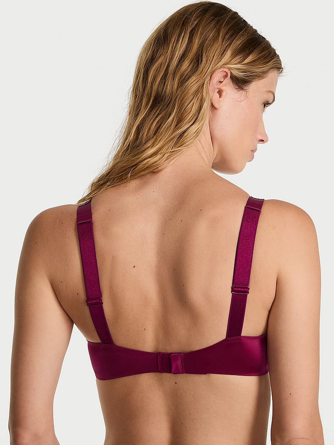 vs Very Sexy Bombshell Logo Shine Strap Add-2-Cups Push-Up Bra Fresh Jam 1 of 4 