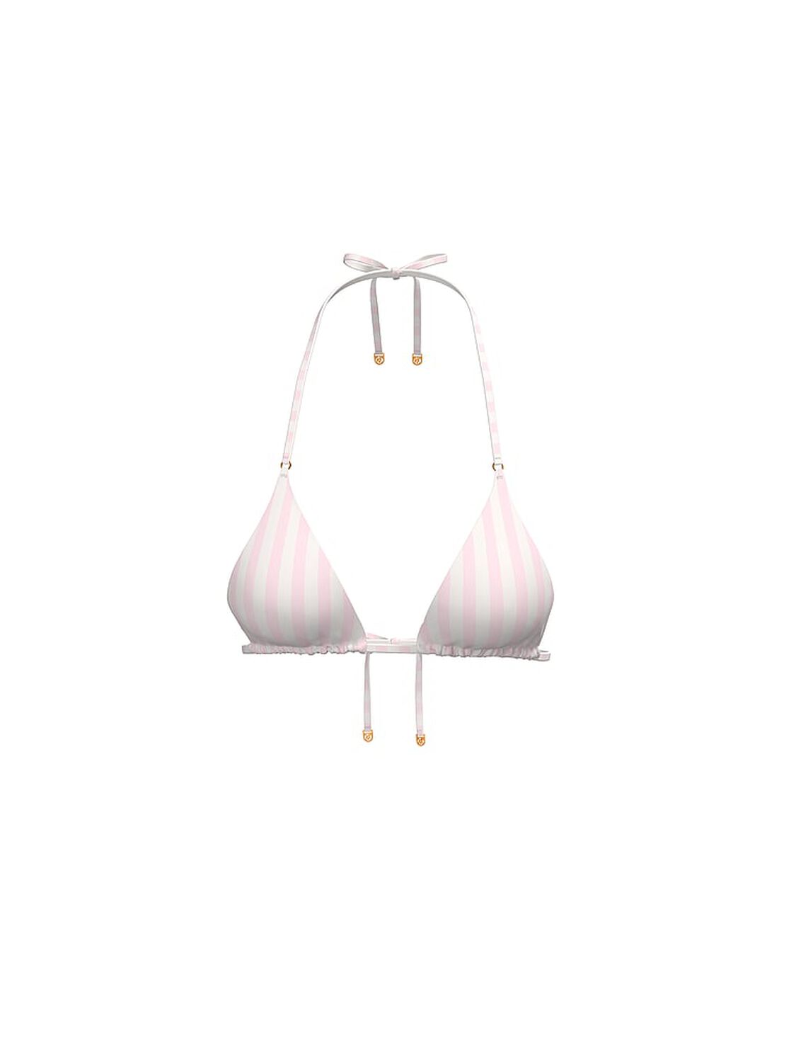 vs Victoria's Secret Swim Essential Triangle Bikini Top Pink Iconic Stripes 3 of 3 