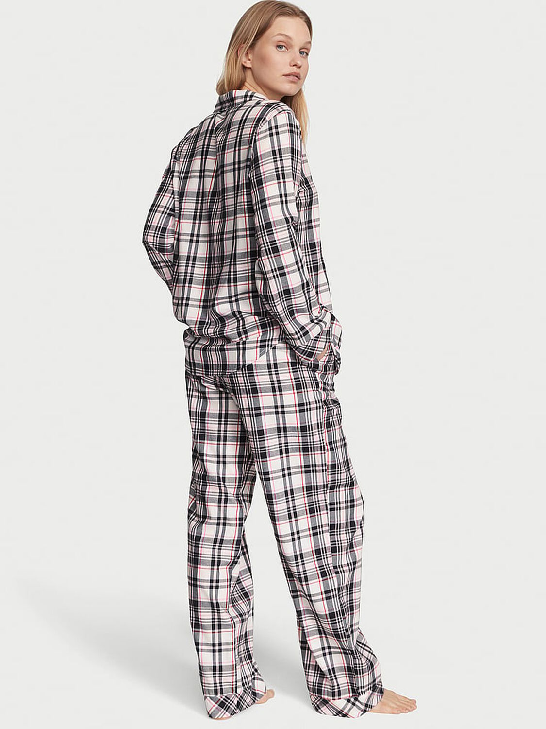 vs Victoria's Secret Flannel Long Pajama Set 2 of 4 