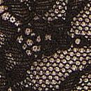 Lace & Mesh Thong Panty, Black & Purest Pink, swatch