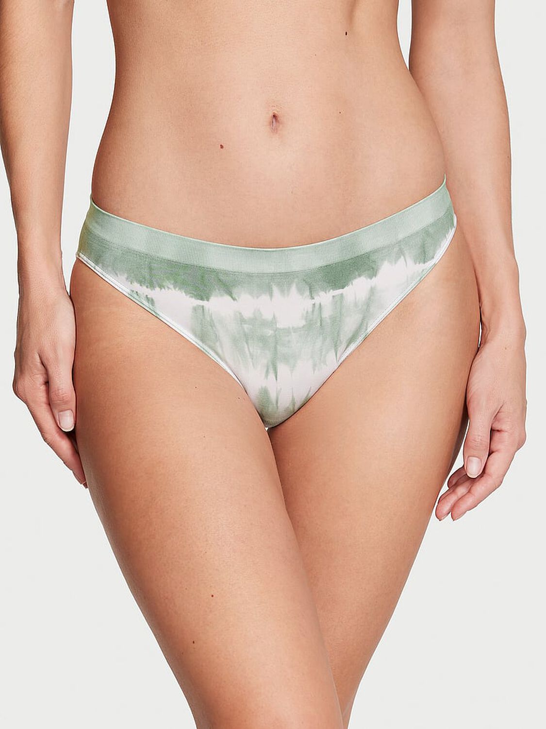 vs Seamless Seamless Bikini Panty Seasalt Green Shibori 1 of 3 