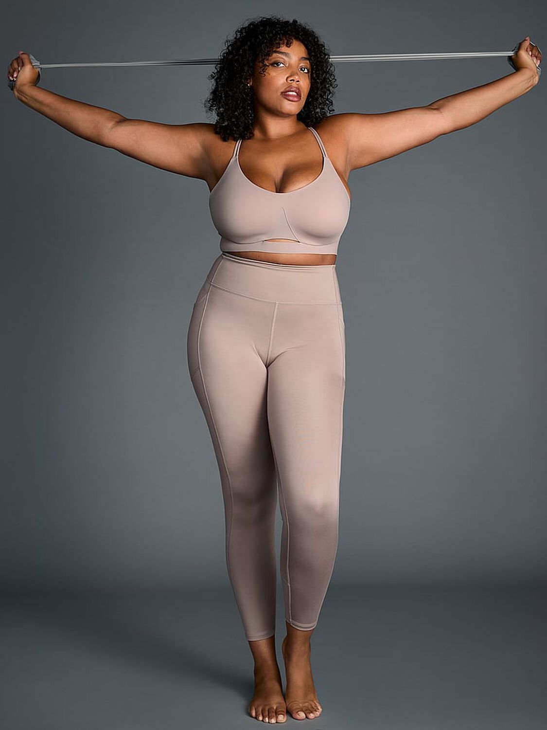 vs Vsx VSX Essential High-Rise Pocket Legging Bare Taupe 4 of 4 