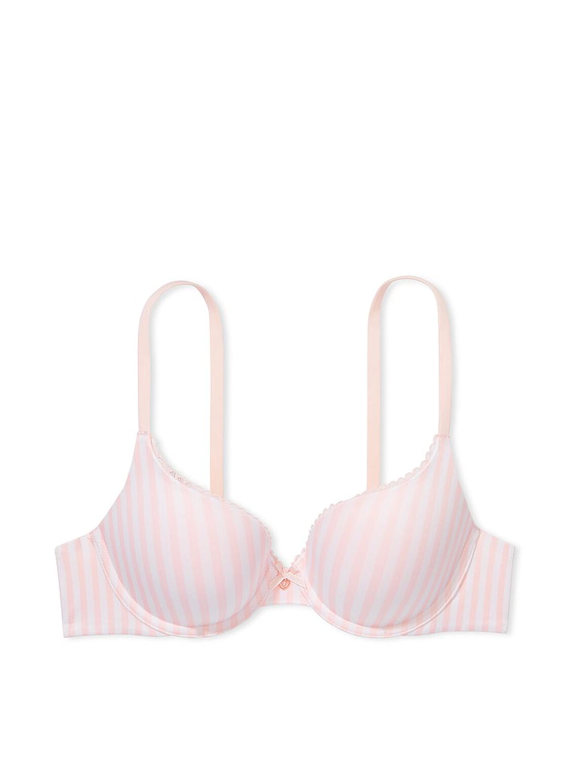 vs Body By Victoria Perfect Shape Smooth Push-Up Bra Purest Pink Stripe 3 of 3 