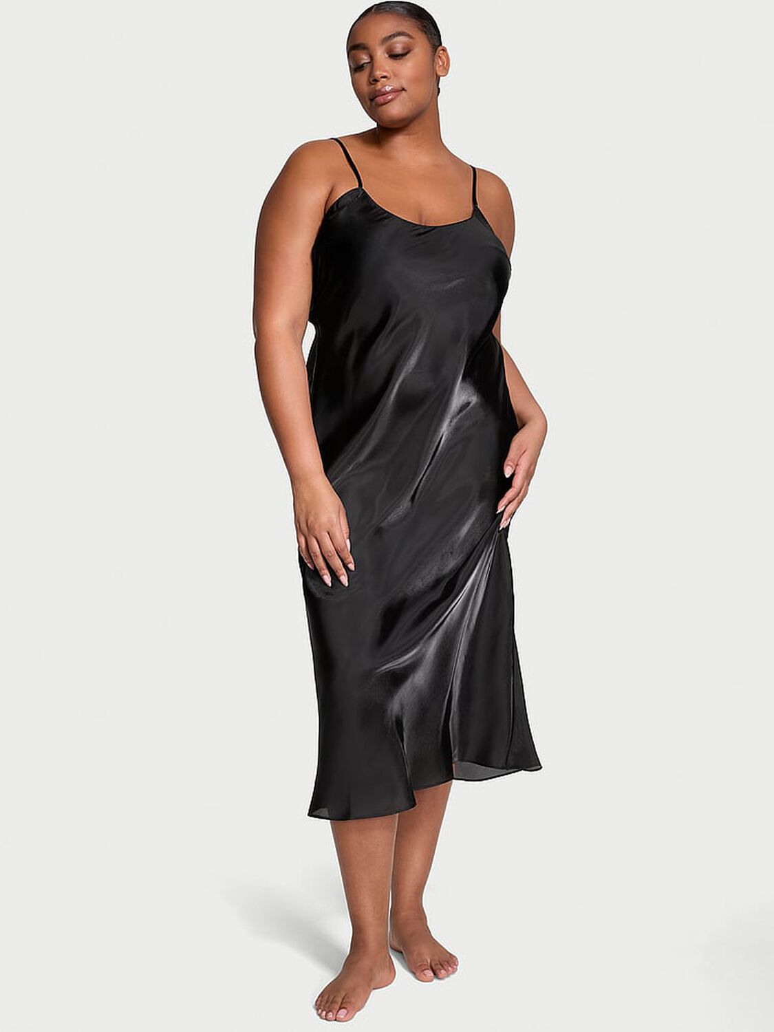vs Victoria's Secret Organza Midi Slip Dress 1 of 3 