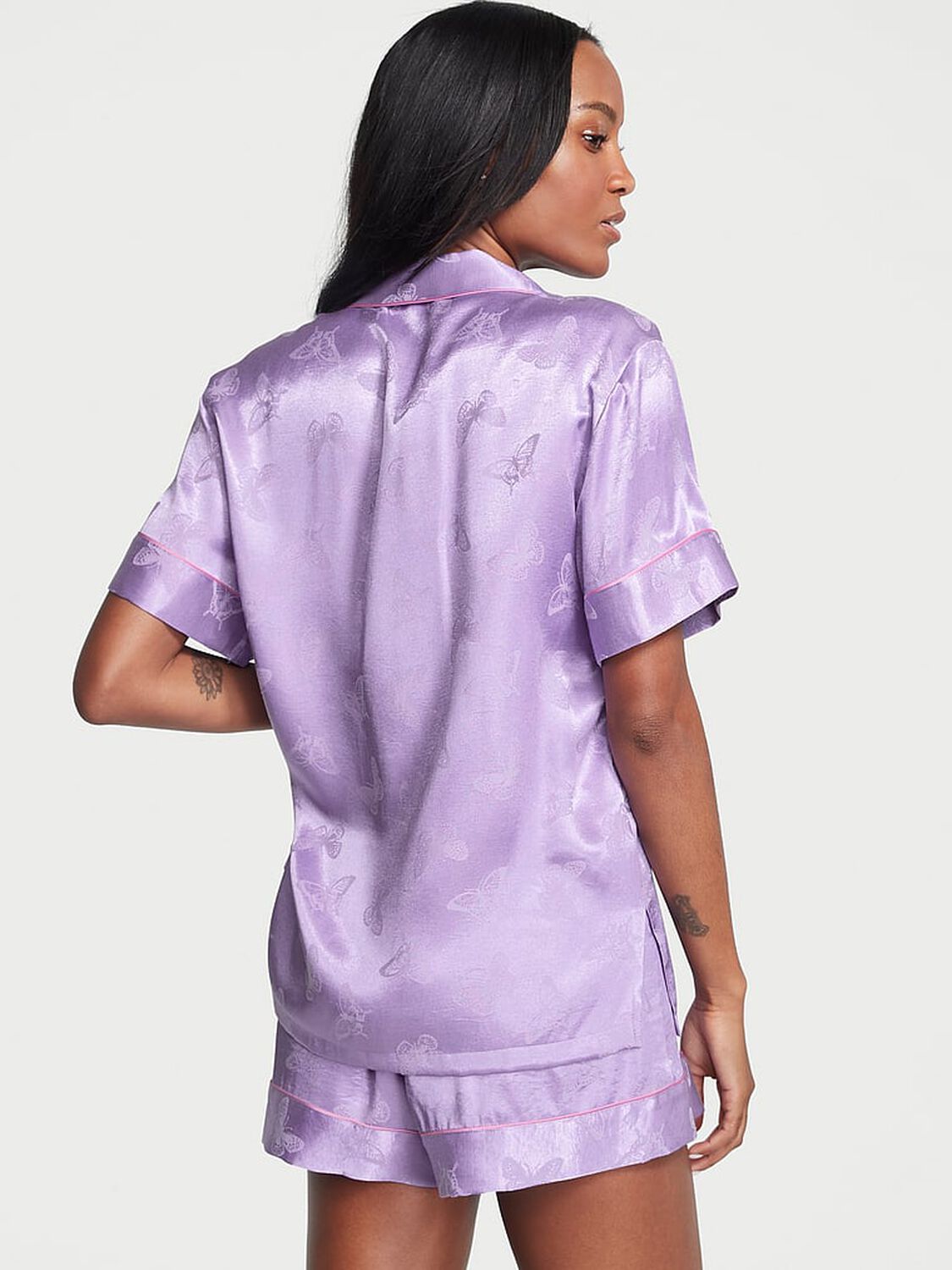 vs Victoria's Secret Satin Short PJ Set 2 of 4 