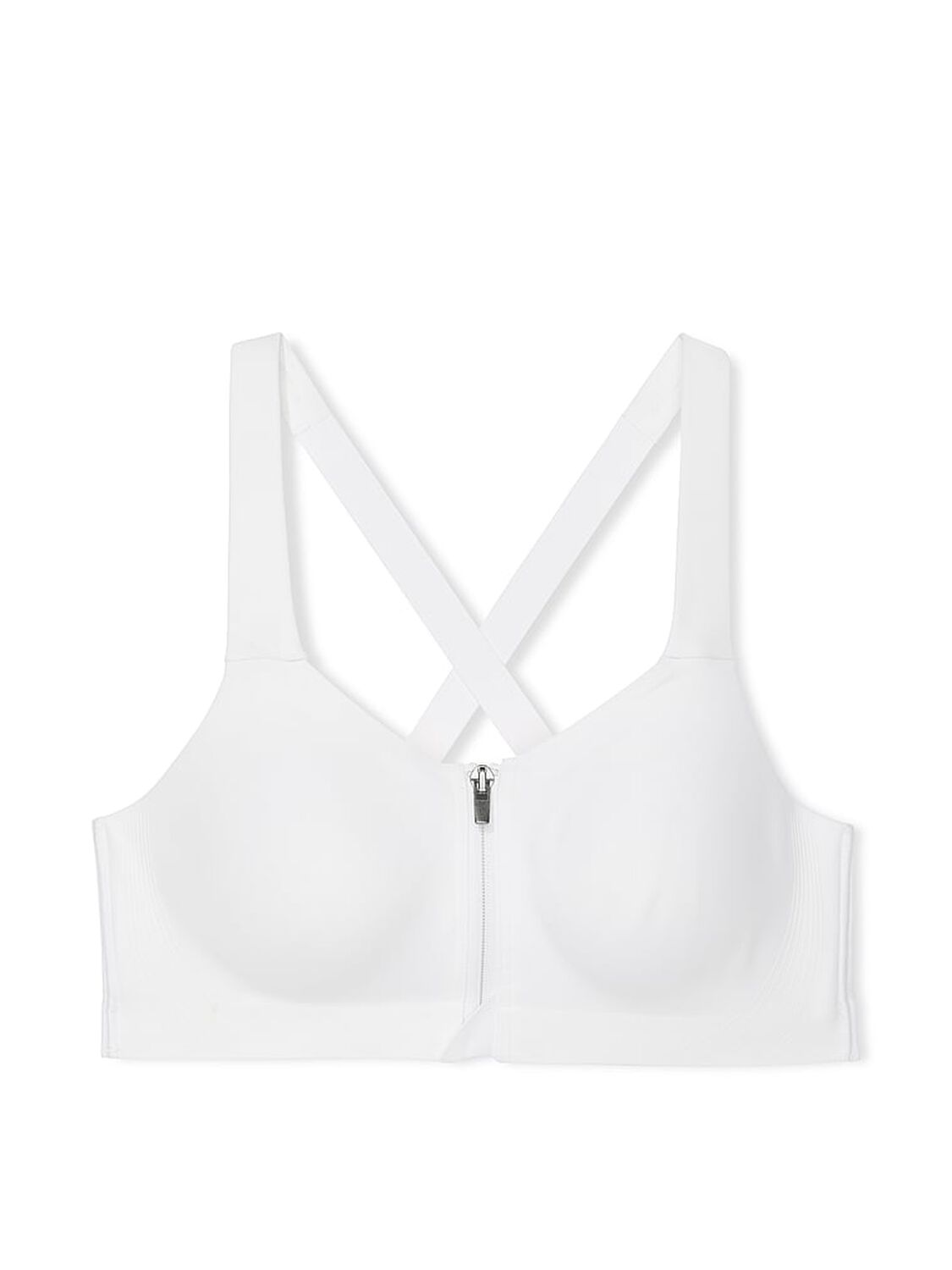 vs Vsx Knockout Front-Close Sports Bra Vs White 3 of 3 