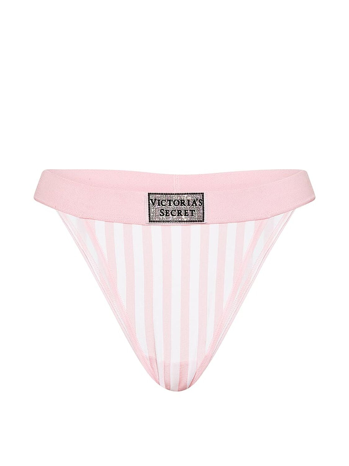 vs Cotton Logo Cotton Shine Patch 90s Brief Panty Iconic Stripe 3 of 4 