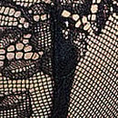 Rose Lace & Satin Unlined Plunge Demi Bra, Black Orchid, swatch
