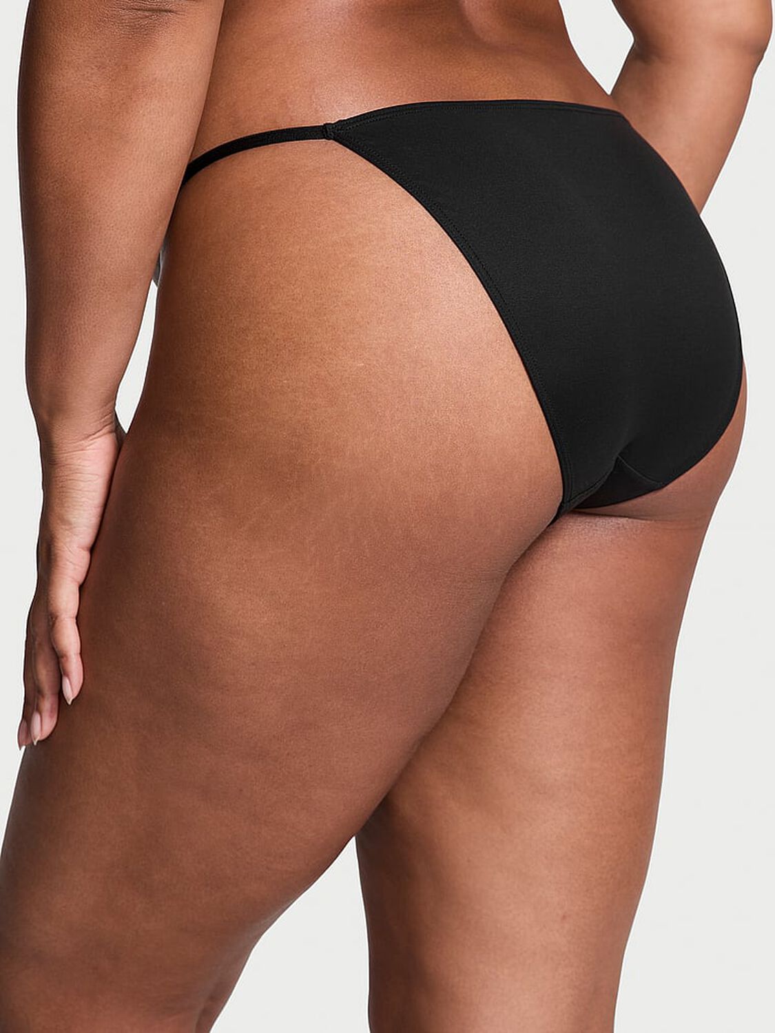 vs Dream Angels Smooth Adjustable String Bikini Panty Black 2 of 3 