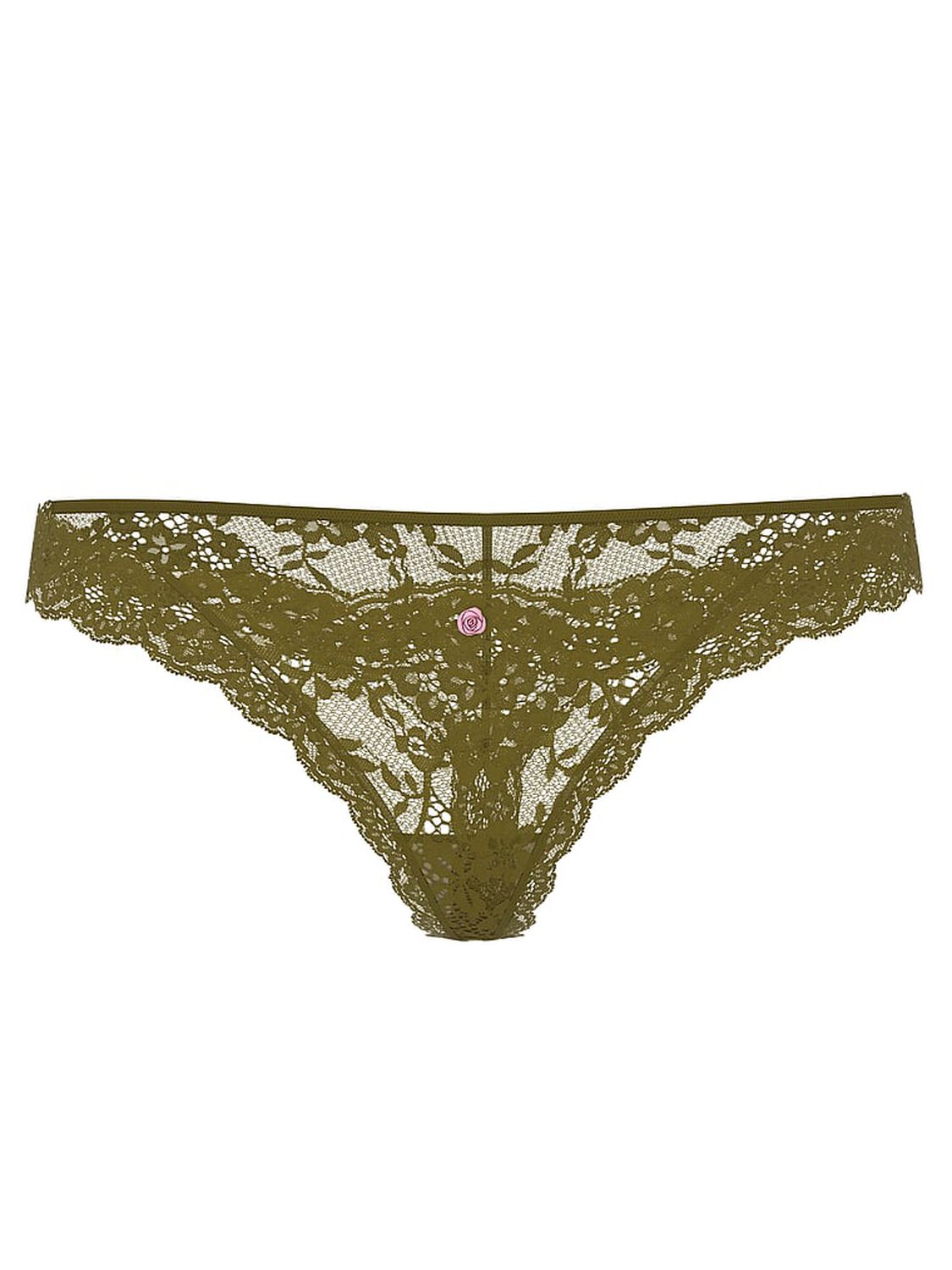 vs Dream Angels Lace Thong Panty Green Chameleon 2 of 2 