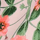 Glazed Satin Short-Sleeve Long Pajama Set, Angel Pink Botanical, swatch
