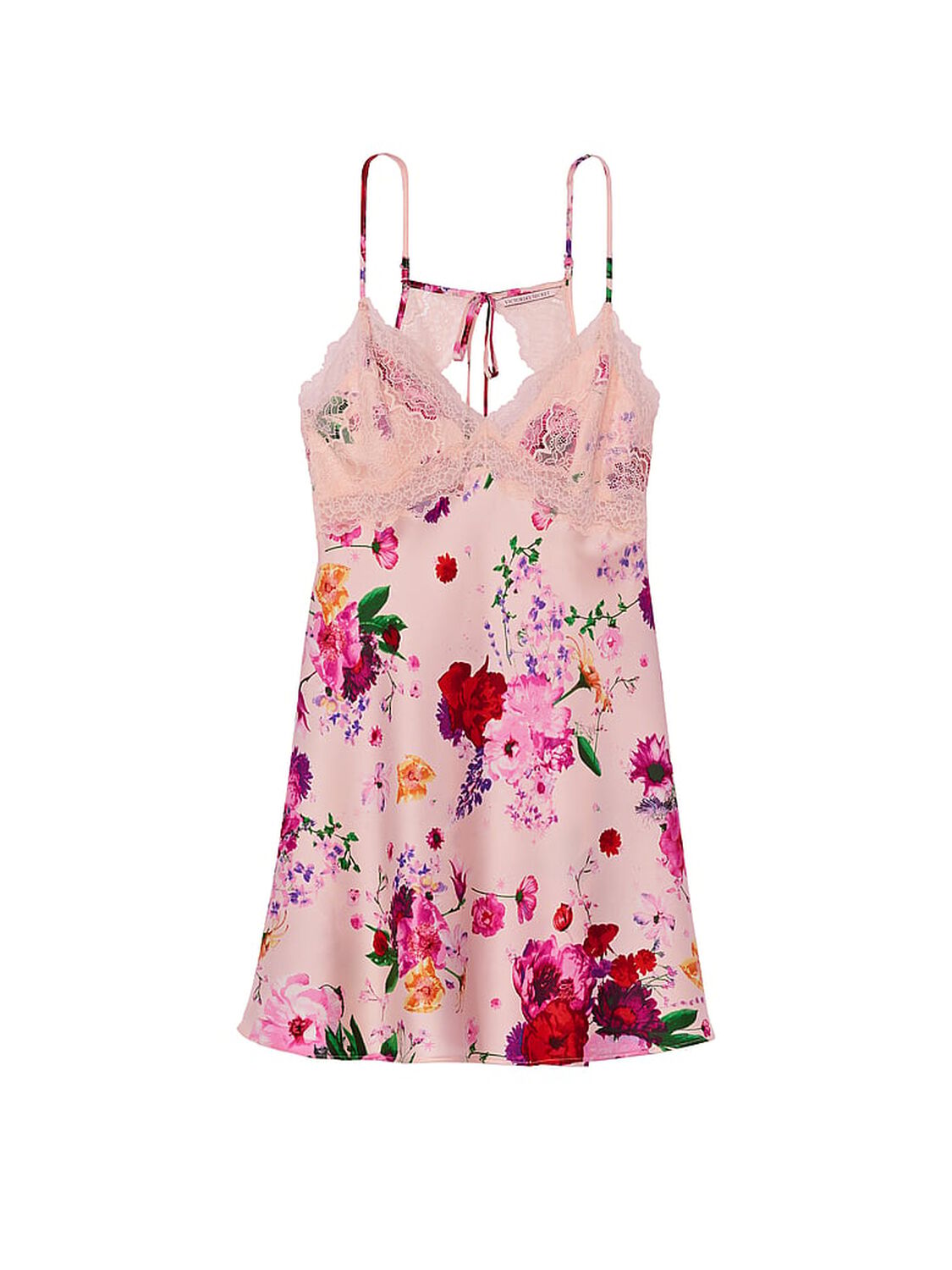 vs Victoria's Secret Stretch Satin Lace Cutout Slip 3 of 4 