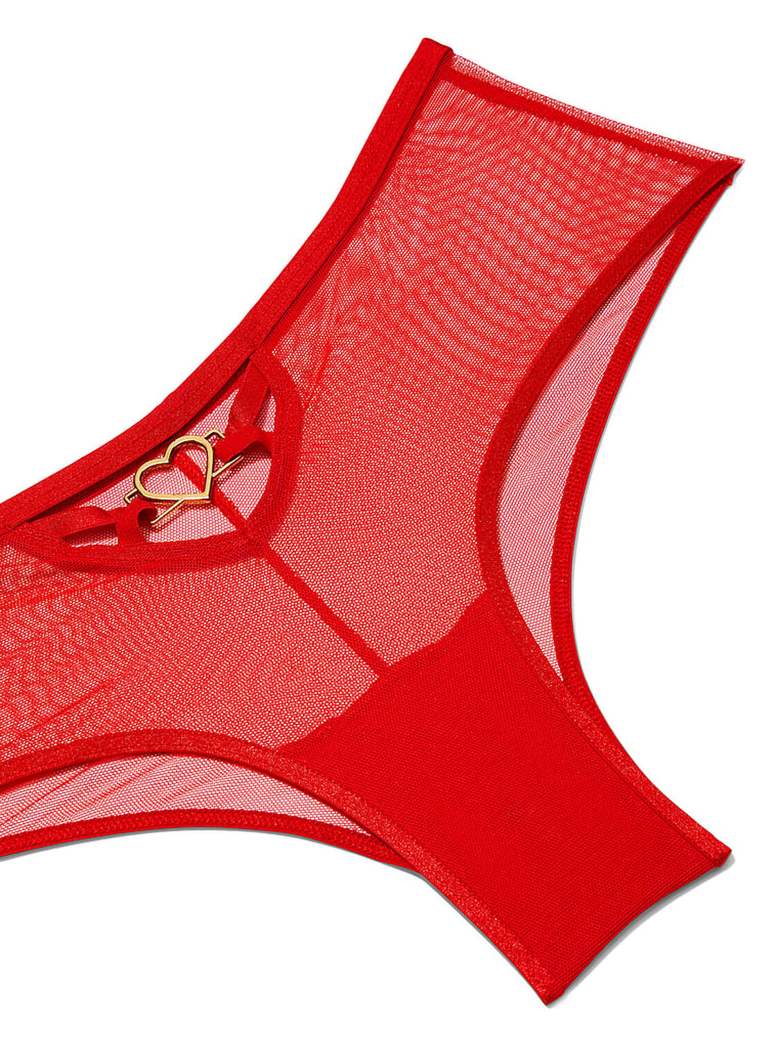 vs Very Sexy Heartware Mesh Cheeky Panty Lipstick 4 of 4 