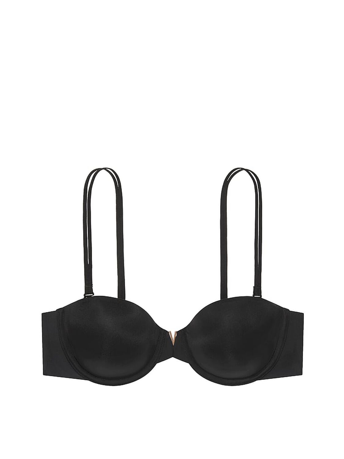 vs Seamless Sexy Illusions Lightly-Lined Strapless Bra Black 2 of 3 