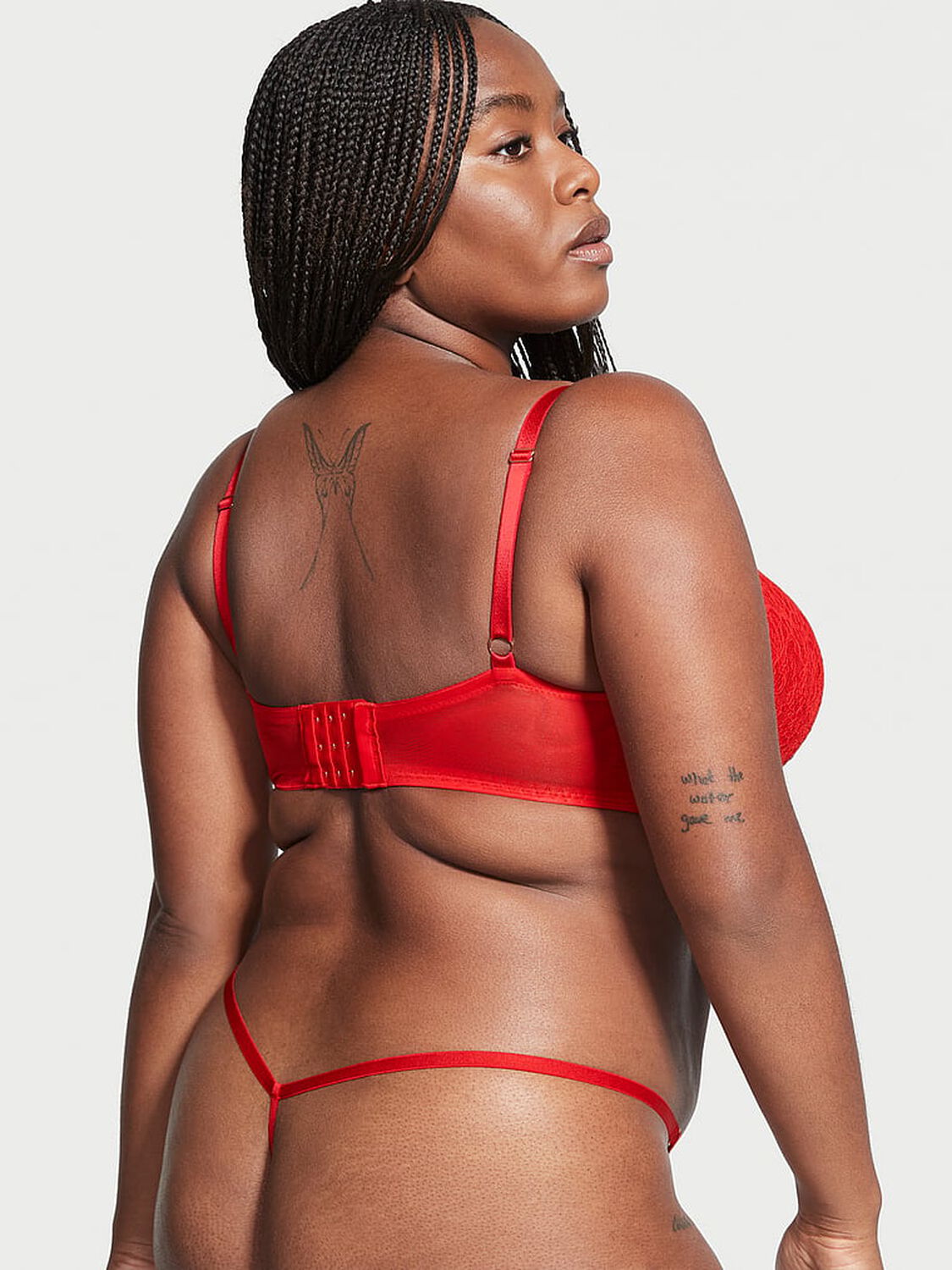 vs Dream Angels Mesh and Lace V-String Panty 2 of 4 