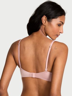 Smooth Lace-Trim Push-Up Bra