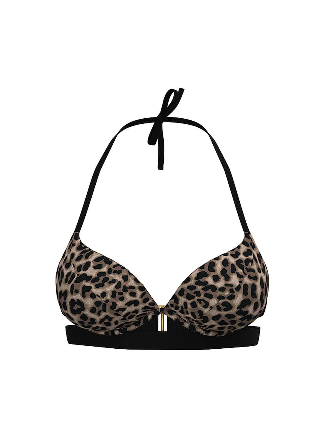 vs Victoria's Secret Swim VS Archives Essential Banded Push-Up Bikini Top True Cat 1 of 2 