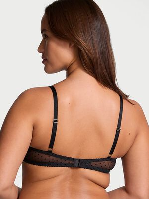 Jingle Bells Mesh Unlined Demi Bra