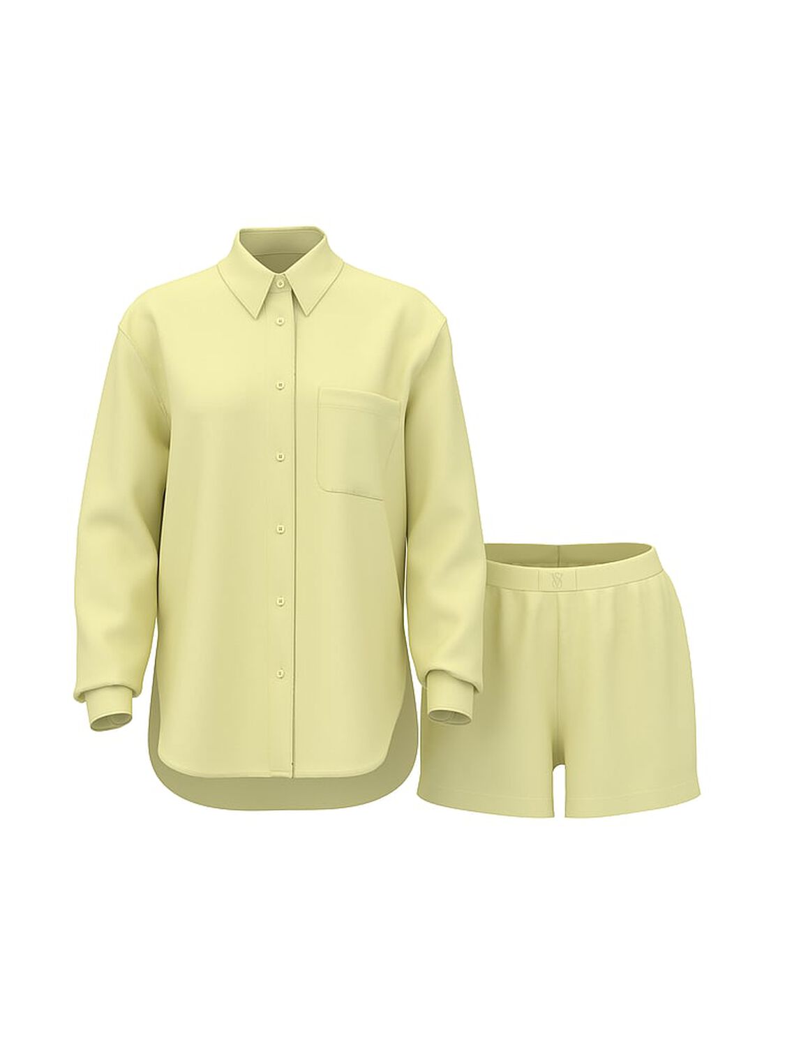 vs Victoria's Secret Modal-Cotton Short Pajama Set Lemonade 3 of 4 