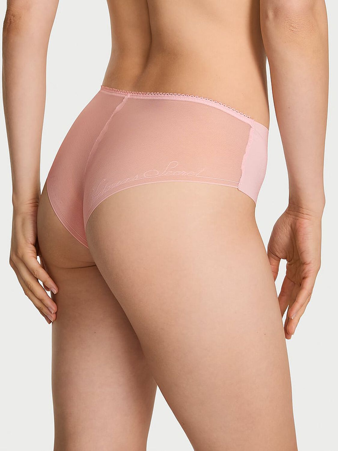 vs No-Show No-Show Sheer Logo Cheeky Panty Angel Pink 2 of 2 