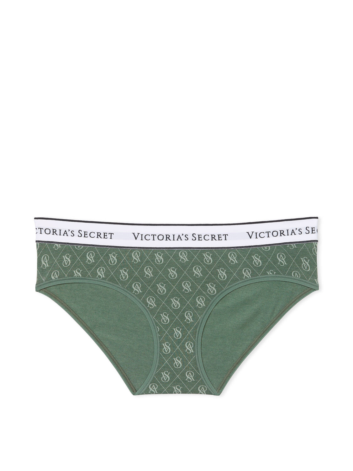 vs Cotton Logo Cotton Hiphugger Panty Green 2 of 3 