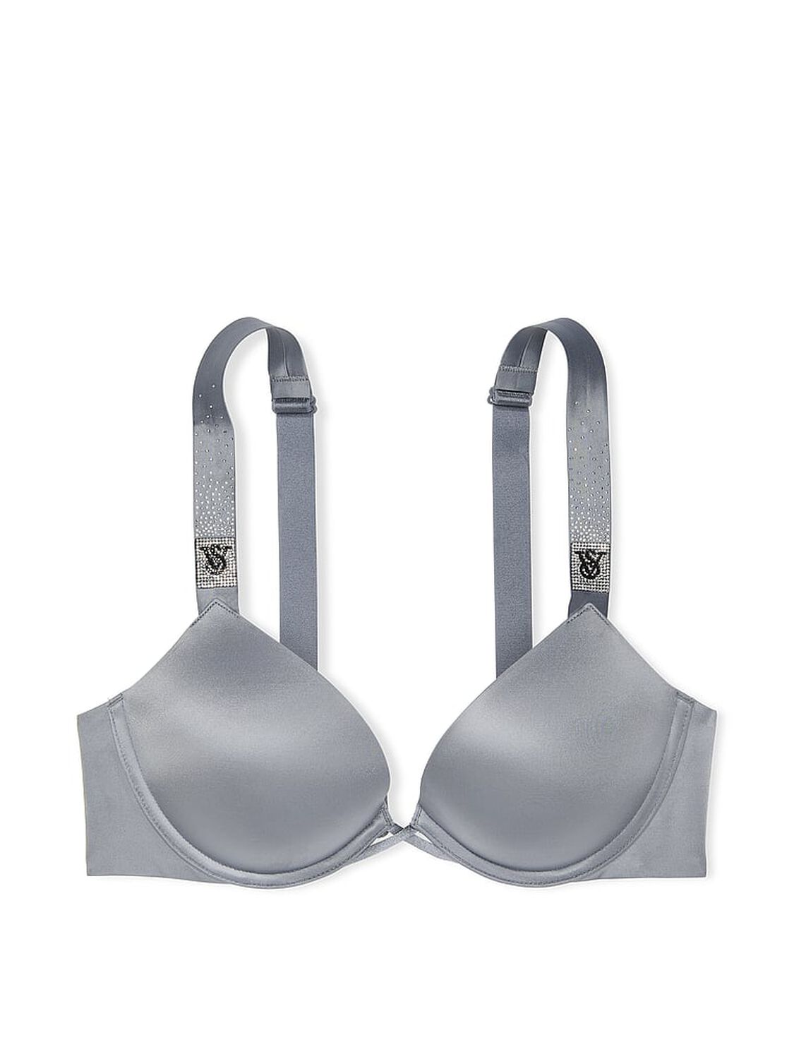 vs Very Sexy Bombshell Add-2-Cups Scattered Shine Strap Push-Up Bra Asteroid Grey 3 of 4 