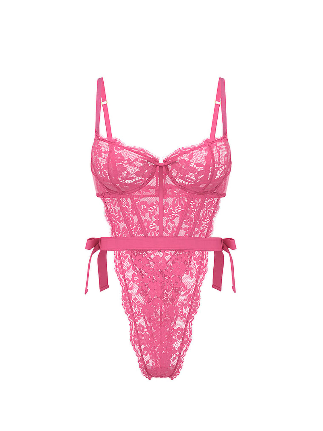 vs Dream Angels Wicked Unlined Lace Teddy Rose Garden 3 of 3 