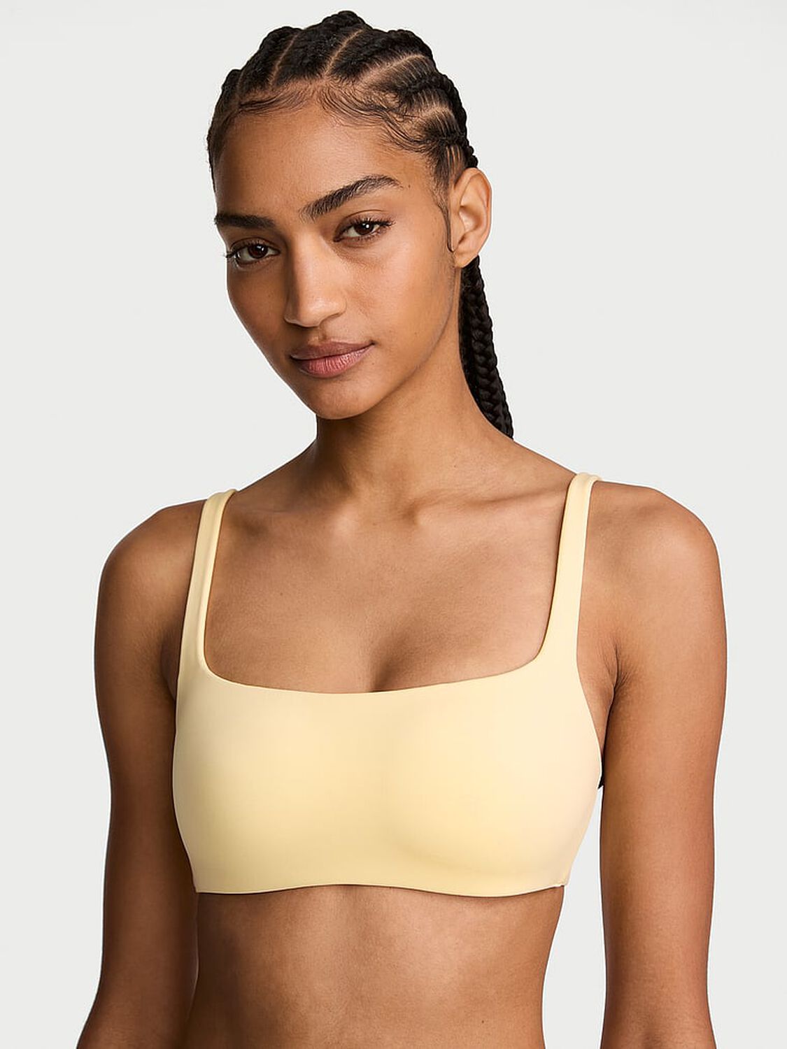 vs Body By Victoria Luxe Contour Scoop Lightly Lined Bra Sunny Honey 1 of 3 