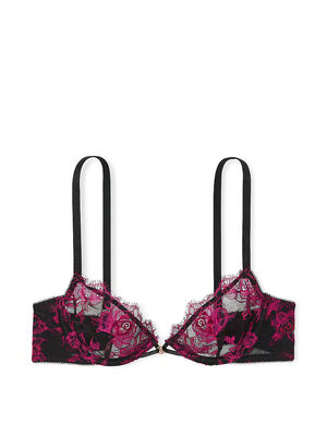 Rose Lace Unlined Low-Cut Demi Bra