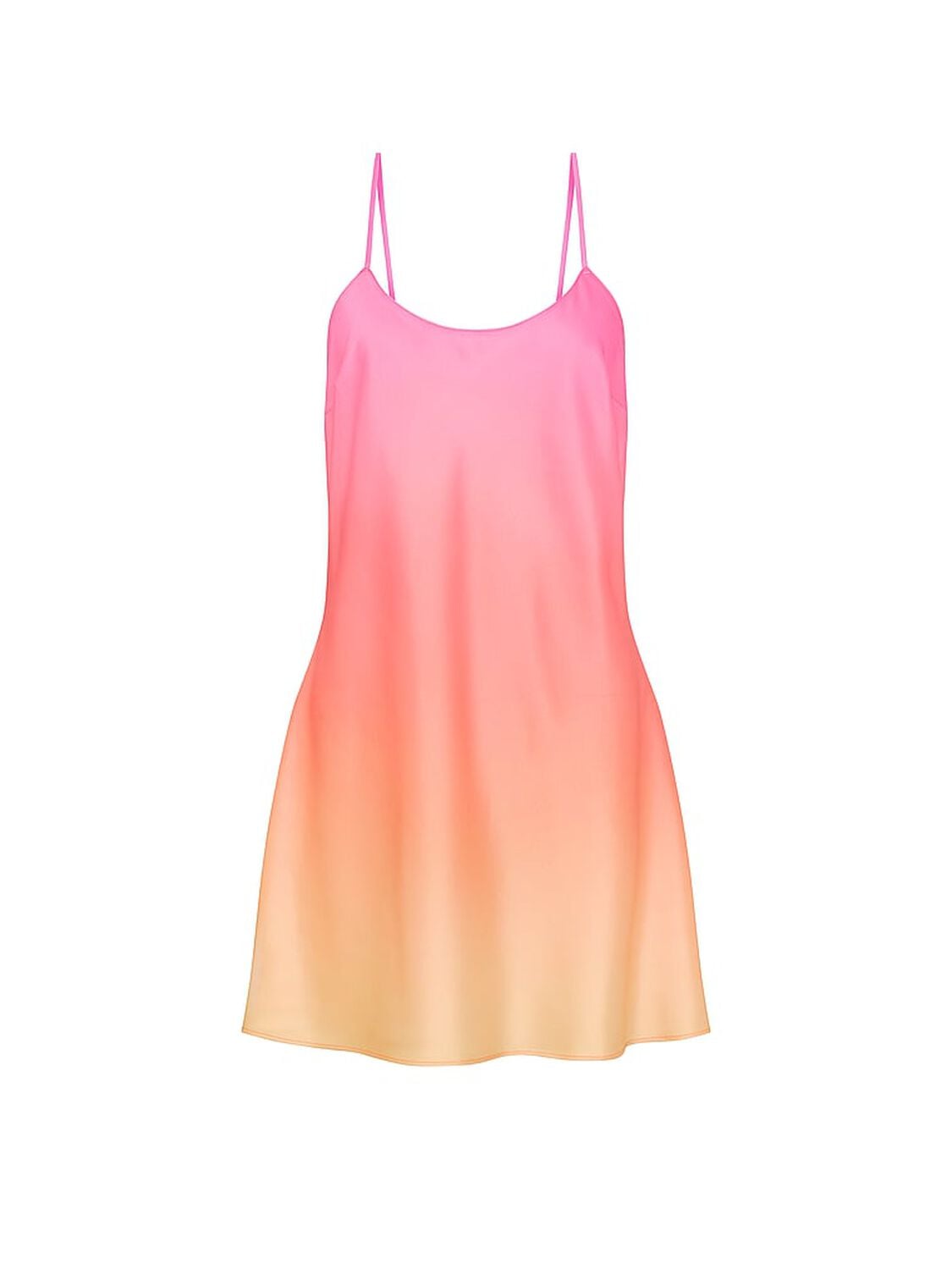 vs Victoria's Secret Heritage Stripe Satin Mini Slip Pink Ombr&eacute; 3 of 3 