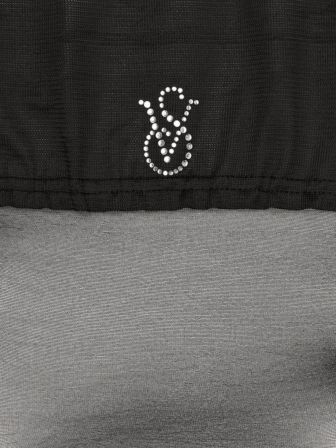 vs Very Sexy Crystal Logo Thigh Highs Black 1 of 4 
