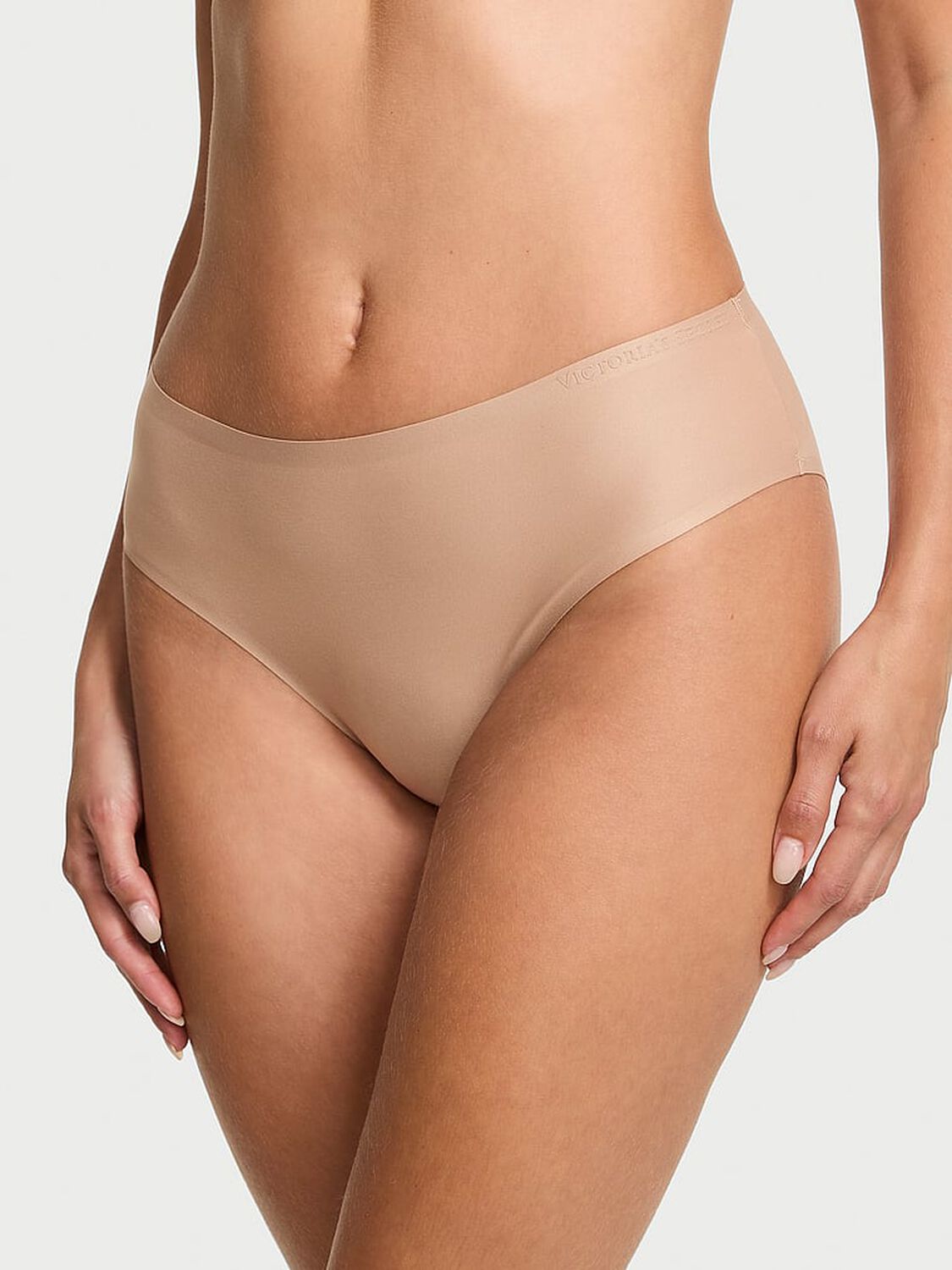 vs Body By Victoria Body by Victoria Flex Mid-Rise Bikini Panty Praline 1 of 1 