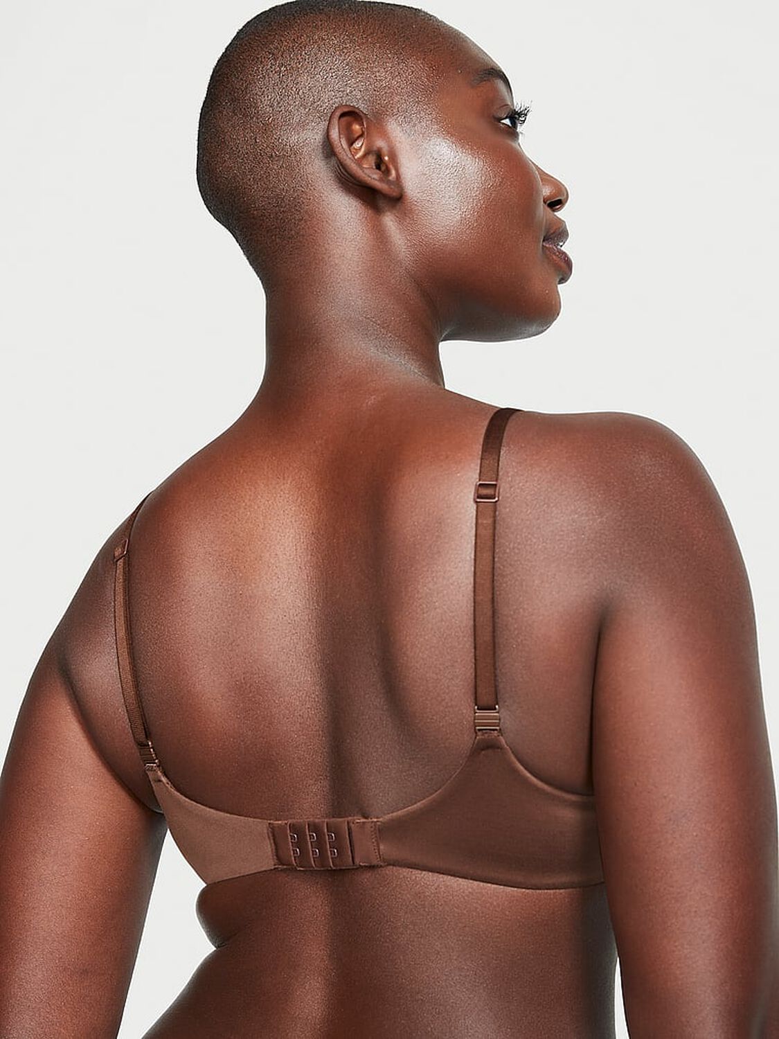 vs Body By Victoria Invisible Lift Unlined Smooth Demi Bra Ganache 2 of 4 