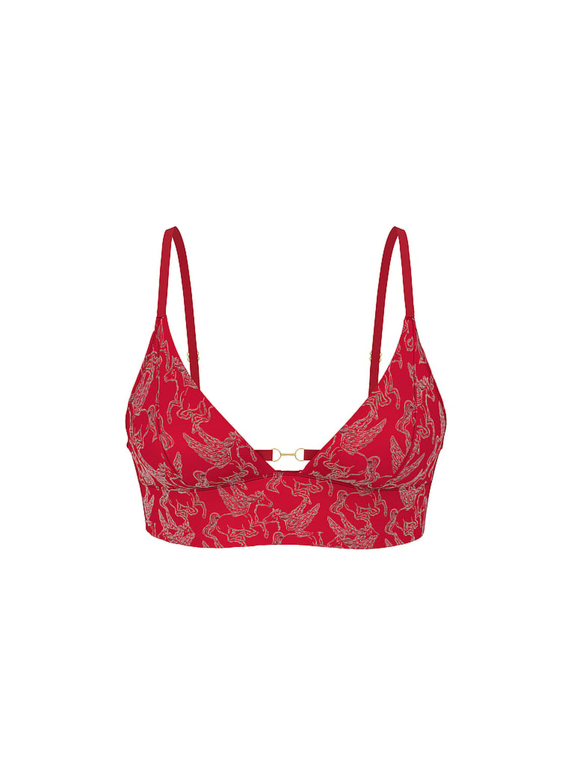 vs Very Sexy Equestrian Glam Lightly Lined Longline Triangle Bra Print 1 of 1 