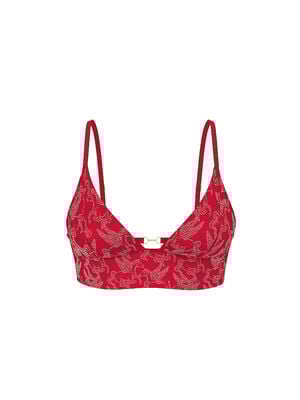 Equestrian Glam Lightly Lined Longline Triangle Bra