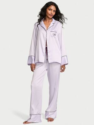 Signature Satin Long Pajama Set