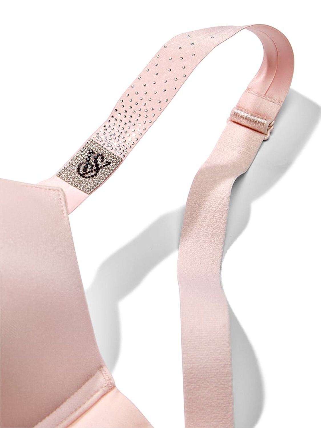 vs Very Sexy Bombshell Add-2-Cups Scattered Shine Strap Push-Up Bra Angel Pink 4 of 5 