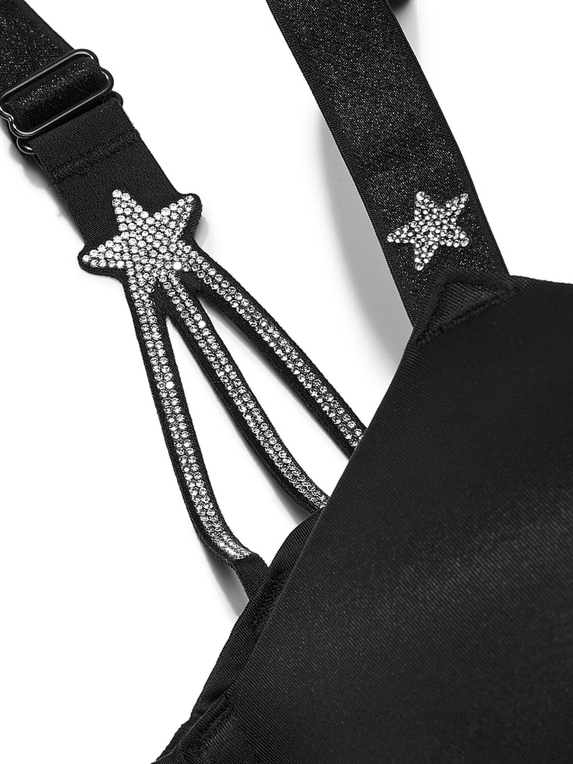 vs Very Sexy Bombshell Add-2-Cups Starstruck Shine Push-Up Bra Black 4 of 4 