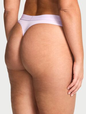 Logo Cotton Thong Panty