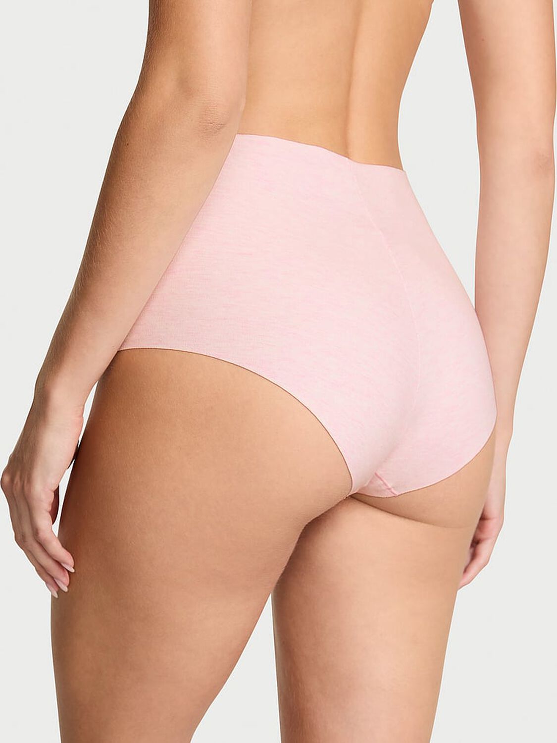 vs No-Show No-Show Cotton Modern Brief Panty Heather Pink Petal 1 of 3 