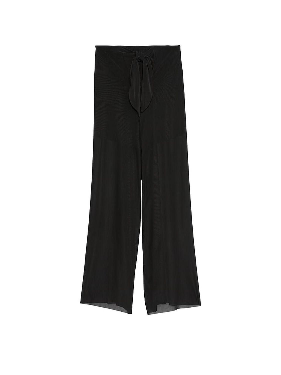 vs Victoria's Secret Swim Beachwear Mesh Tie-Front Cover-Up Pants Pure Black 3 of 3 