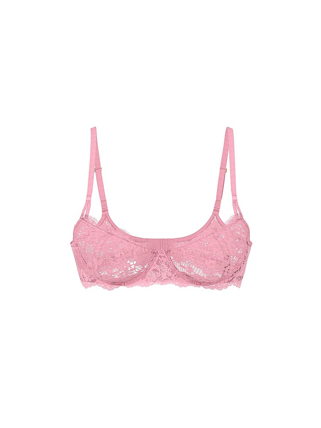 vs Dream Angels Wicked Unlined Lace Balconette Bra Pink Hope 2 of 3 