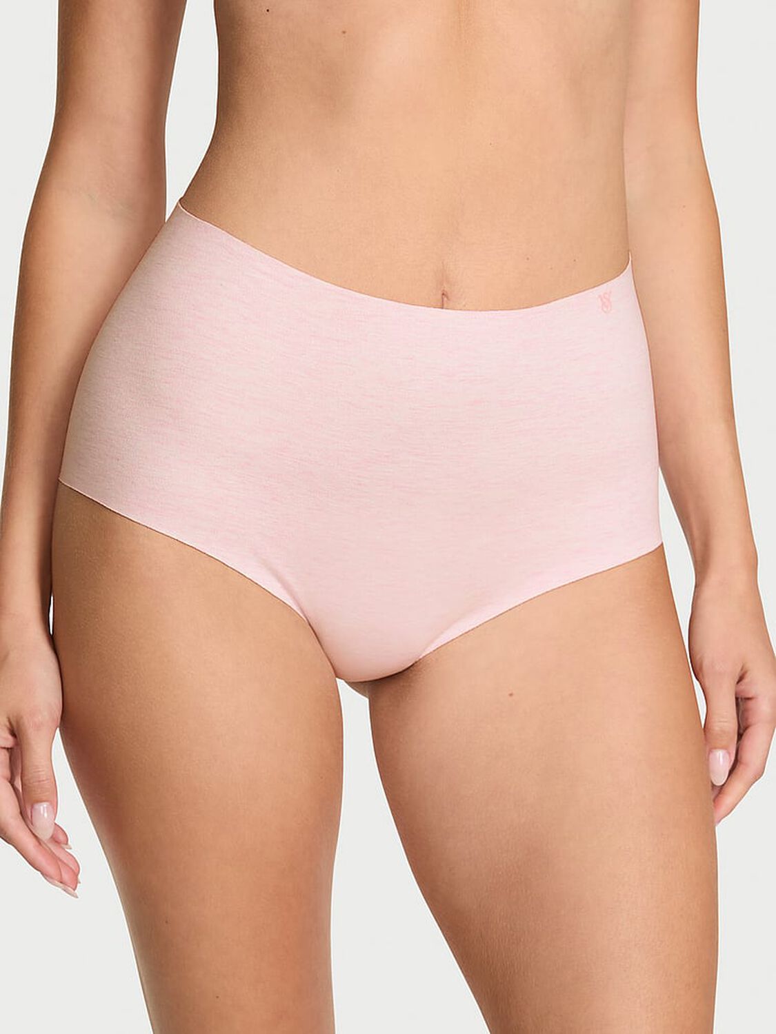 vs No-Show No-Show Cotton Modern Brief Panty Heather Pink Petal 2 of 3 