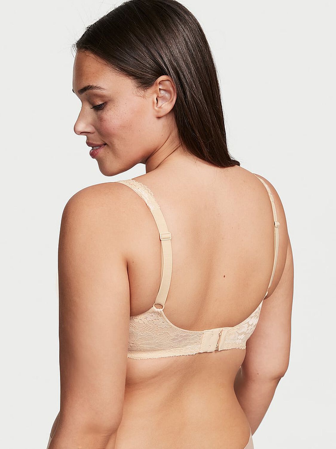 vs Body By Victoria The Fabulous by Victoria&rsquo;s Secret Full Cup Lace Bra Marzipan Lace 2 of 3 