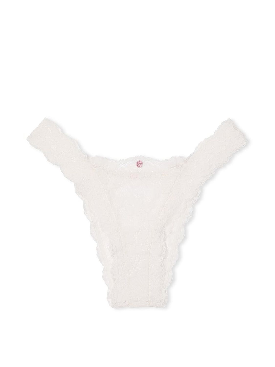 vs Dream Angels Lace Brazilian Panty Coconut White 3 of 4 